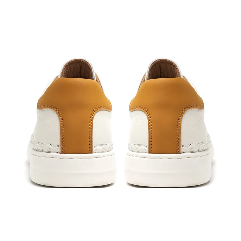 FED Low Top Skateboard Shoes Men's White-3