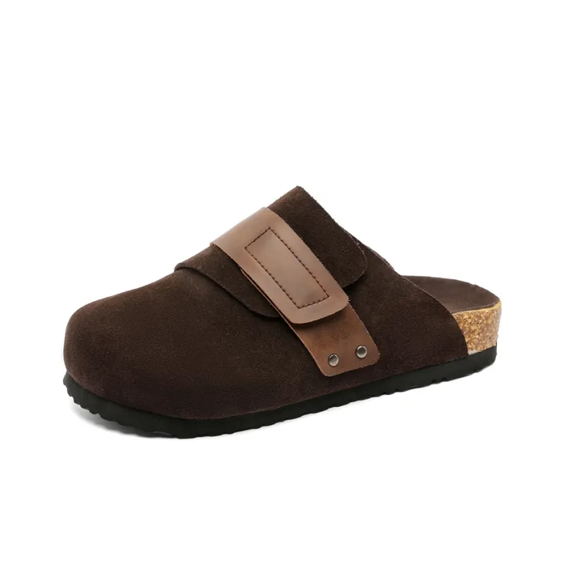 SOBB Rubber Sole Abrasion Resistant Slip Resistant Closed Toe Slippers Men's-6