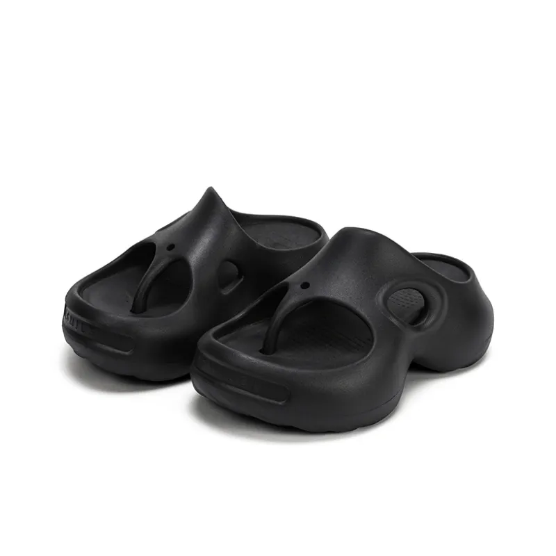 Ouder Souffle Abrasion Resistant Slip Resistant Massage Flip Flops Women's Obsidian Black-2