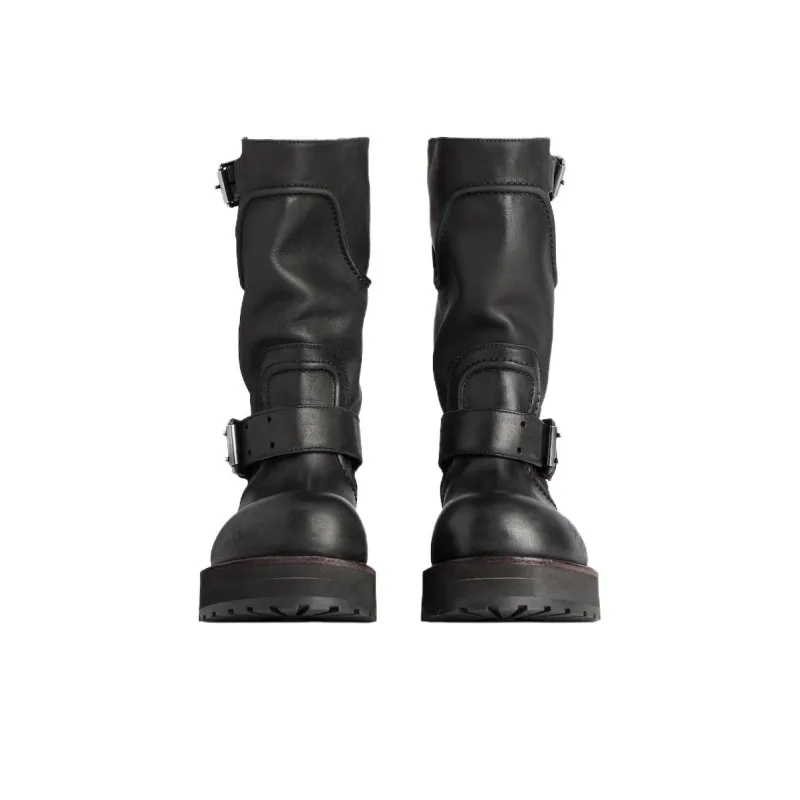 Balenciaga Venom Ankle Boots Men's Black-3
