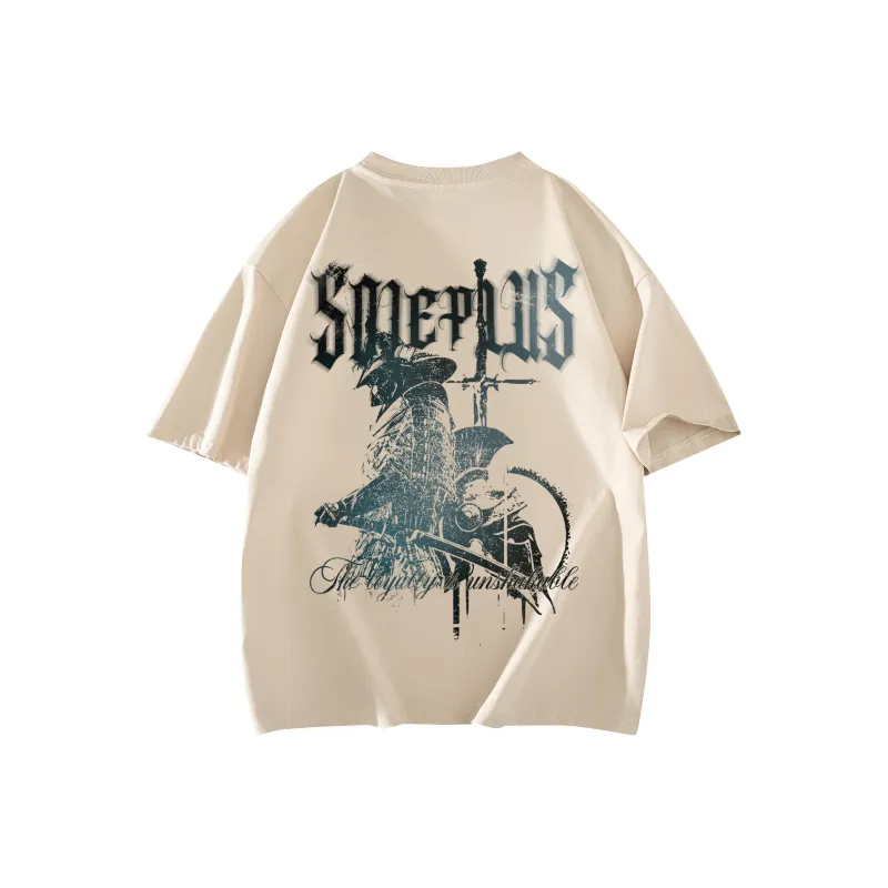 SOIE T Shirts Unisex Light Beige Apricot-0