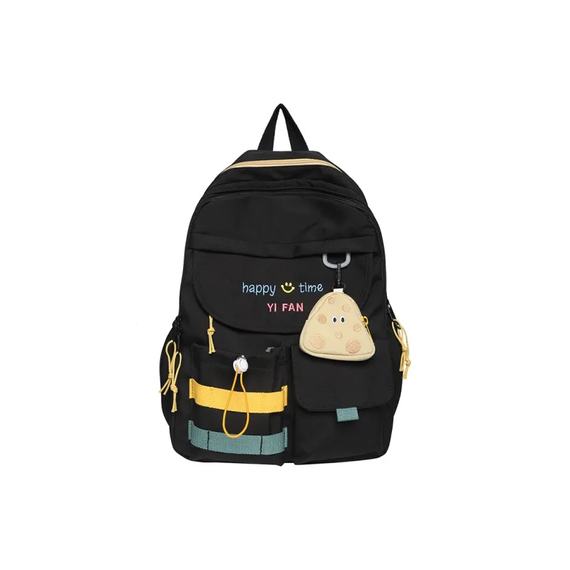 H YXIANG Nylon Backpack Unisex Multicolor-5