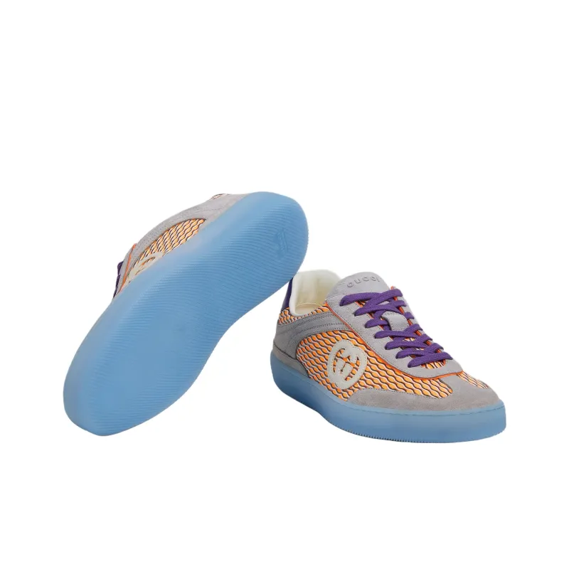 GUCCI G75 Low Top Skateboard Shoes Men's Orange-5