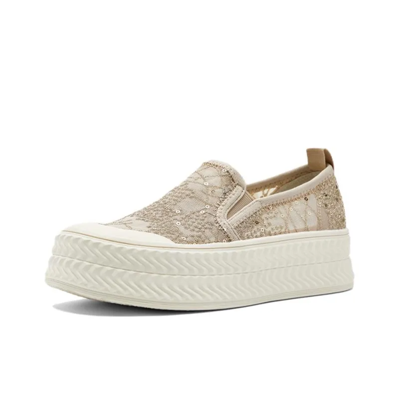 NINE WEST Low Top Casual Shoes Women's Gold-1