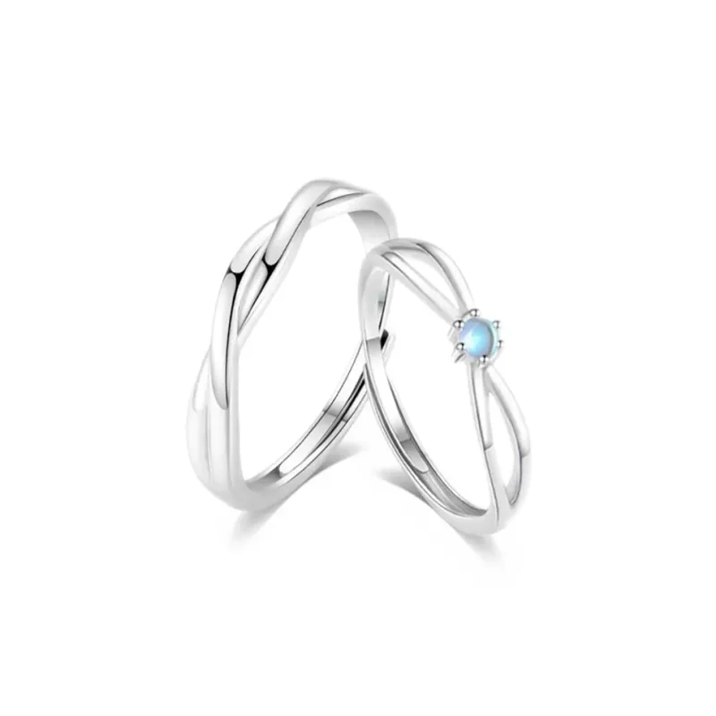 JIACUIYUN Synthetic/Artificial Colored Glaze Rings Unisex-0
