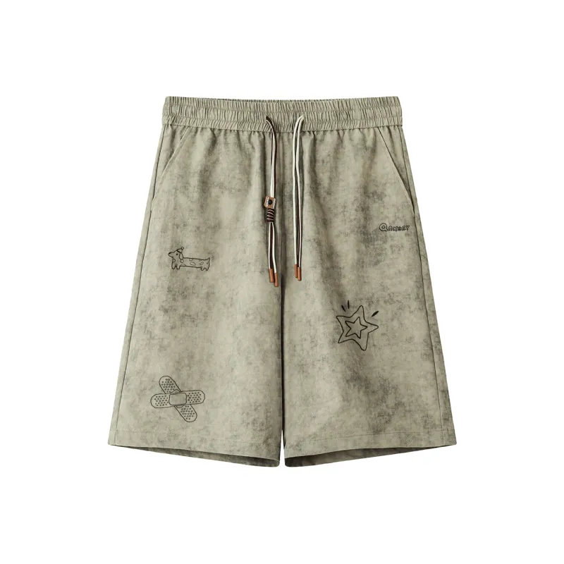 Qnxeey Casual Shorts Unisex-14