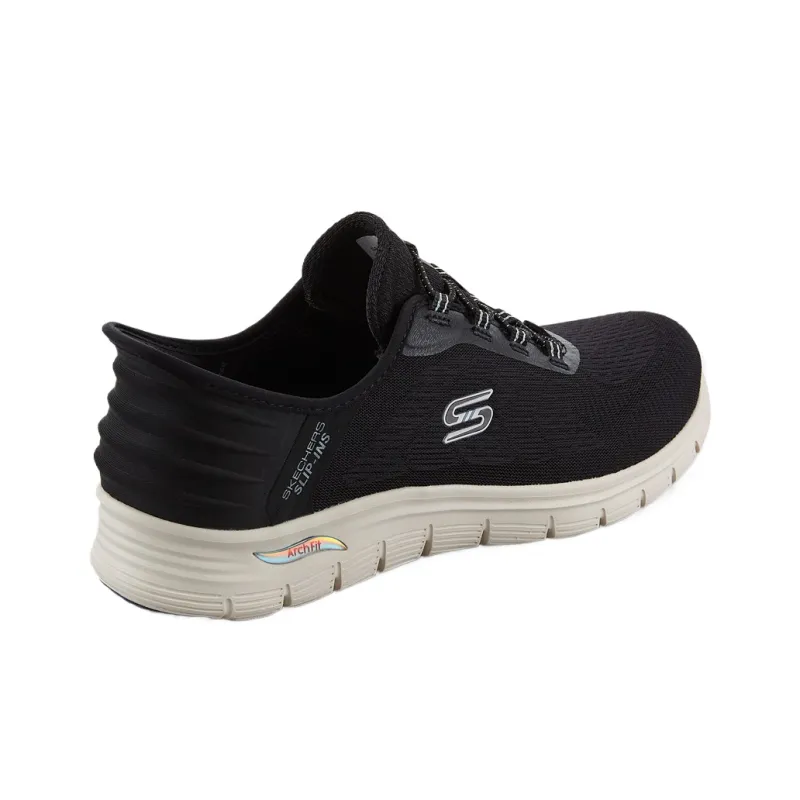 Skechers ARCH FIT VISTA Low Top Casual Shoes Women's Black-3