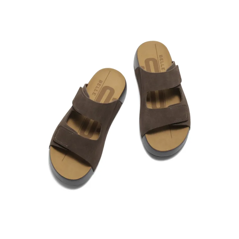 BELLE Slip Resistant Slide Slippers Men's-7