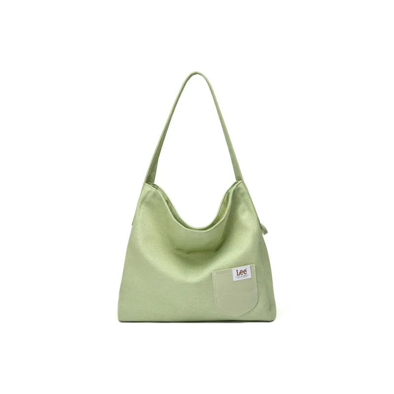 Lee Fabric Shoulder Bag Women's Barley Beige/Fruit Green-5
