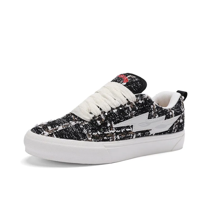 Faterri Non slip Lightweight Low Top Coverage Height Increasing Skateboard Shoes Unisex-32