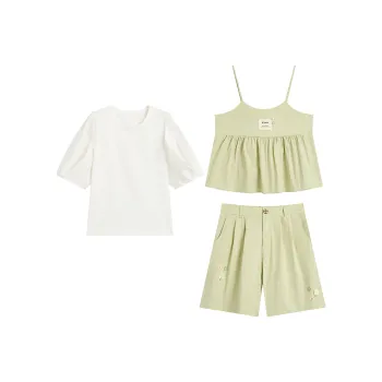ZIHAN Casual Suit Women's Shimmer Green