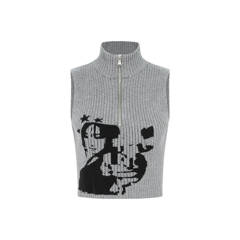 DOKZB Tank Tops Women's Gray-0