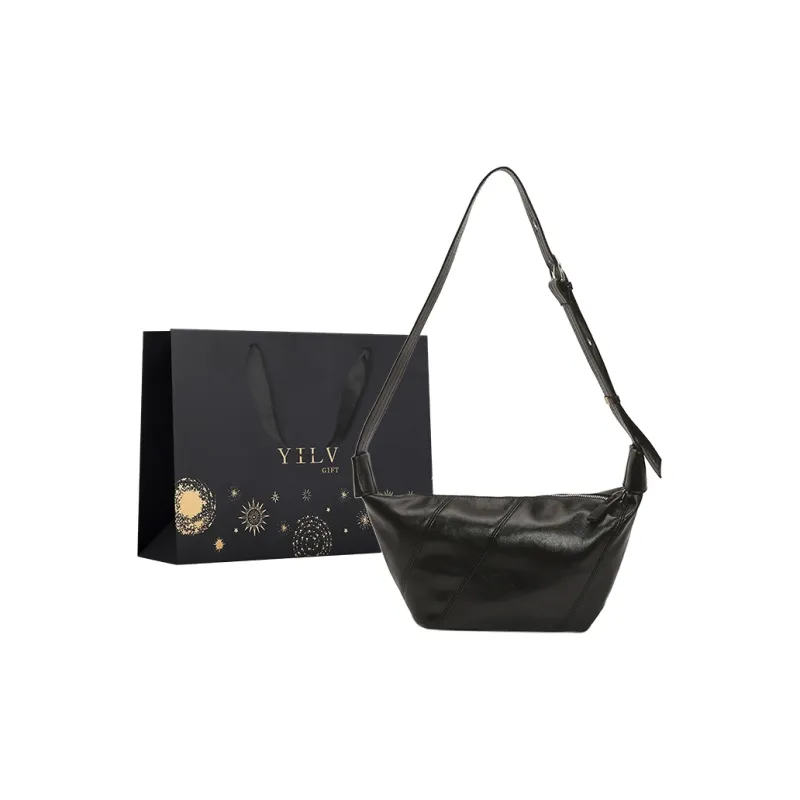Yi Brigade PU Shoulder Bag Regular Women's White/Black/Khaki/Silver-4