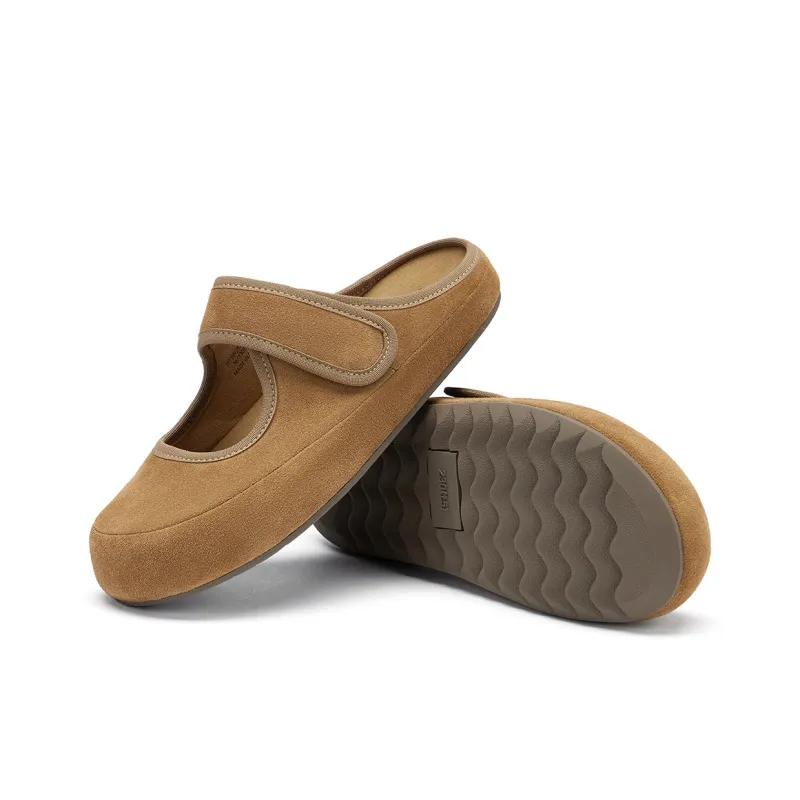 Hotwind Biscuit Boken Collection Rubber Sole Quiet Closed Toe Slippers Women's-7