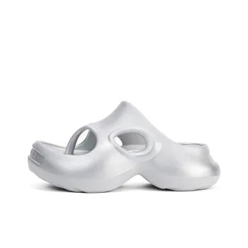 Ouder Abrasion Resistant Slip Resistant Flip Flops Women's Shimmering Silver