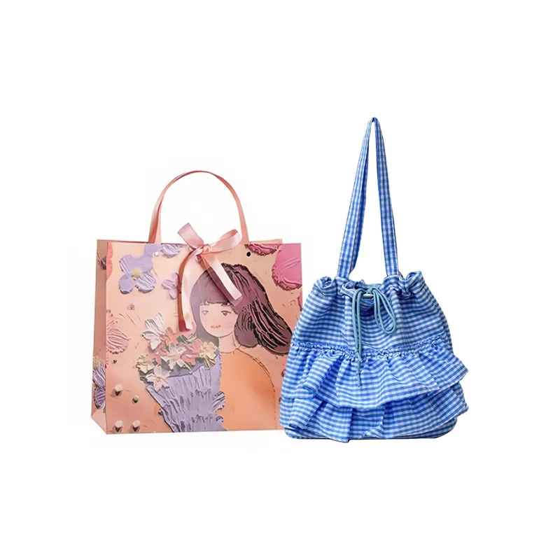 PARK DANCE Fabric Shoulder Bag Regular Women's Multicolor-4