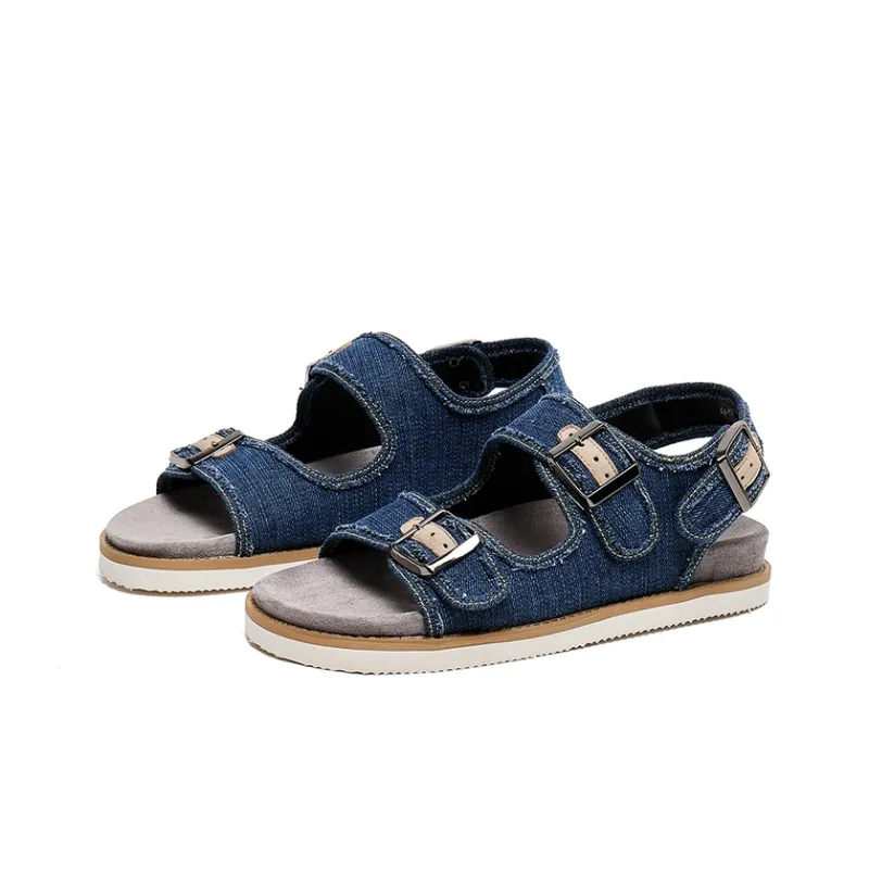 Lee Cooper Beach Sandals Men Denim Blue/Denim Black-2