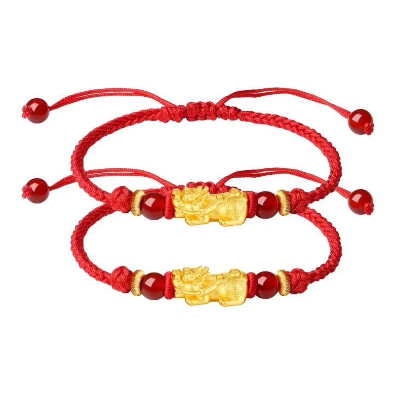 CHOW TAI KING Obsidian Bracelets Unisex-7