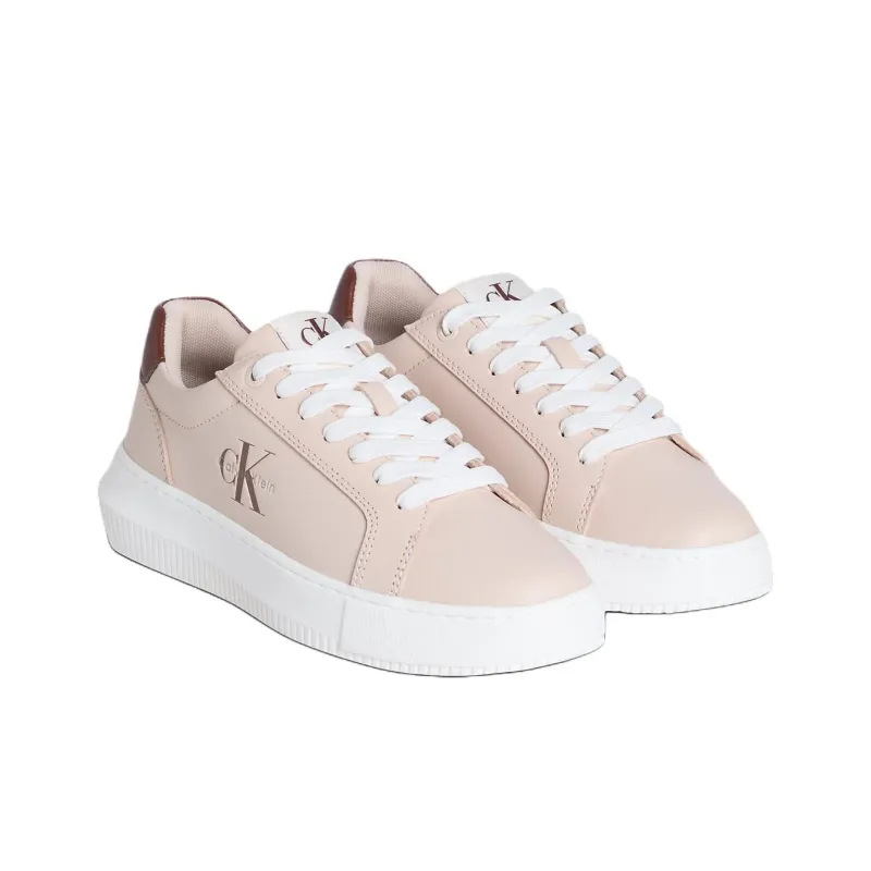 CKJ CALVIN KLEIN JEANS Low Top Skateboard Shoes Women's Pink-2