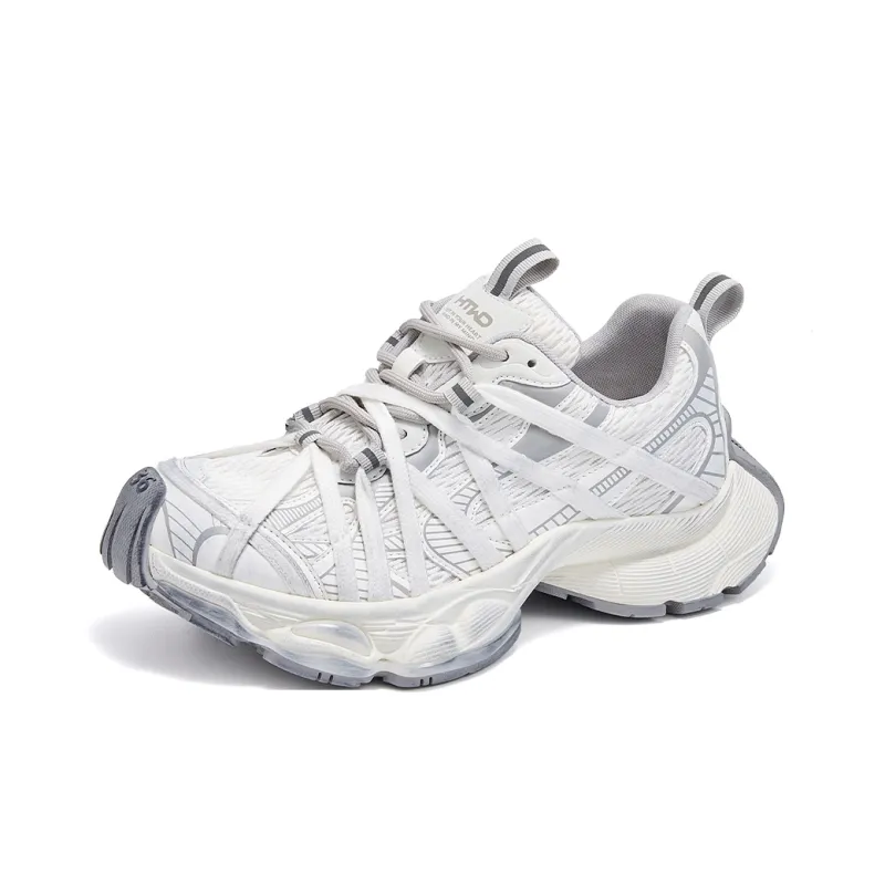Hotwind Low Top Chunky Sneakers Unisex Black Gray-1