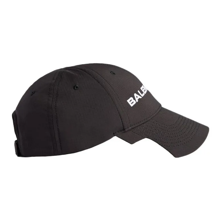 Balenciaga 100% Cotton Baseball Caps Men's Black-1