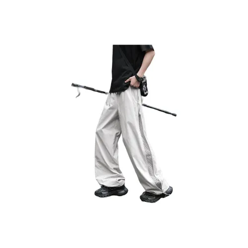 elasticated-waist cotton track pants Rosa