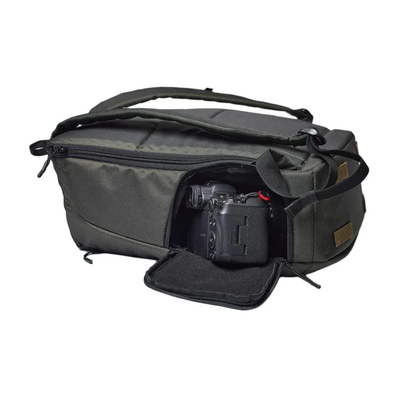 DECATHLON 100 Series Polyester Backpack Unisex Dark Green-4