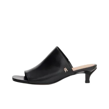 Tommy Hilfiger TH Monogram Slide Slippers Women's Black