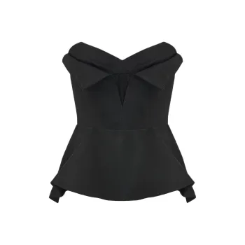 Alexander McQueen Strapless Top Women's Black