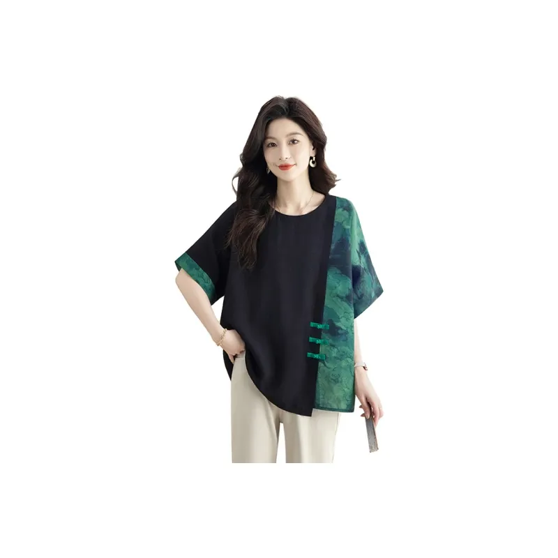 Cypress House Shirt Women's Black & Green Stripe-0