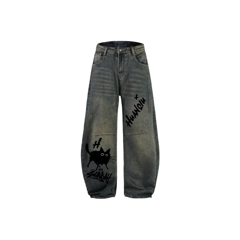 HUANQIU Jeans Unisex-0