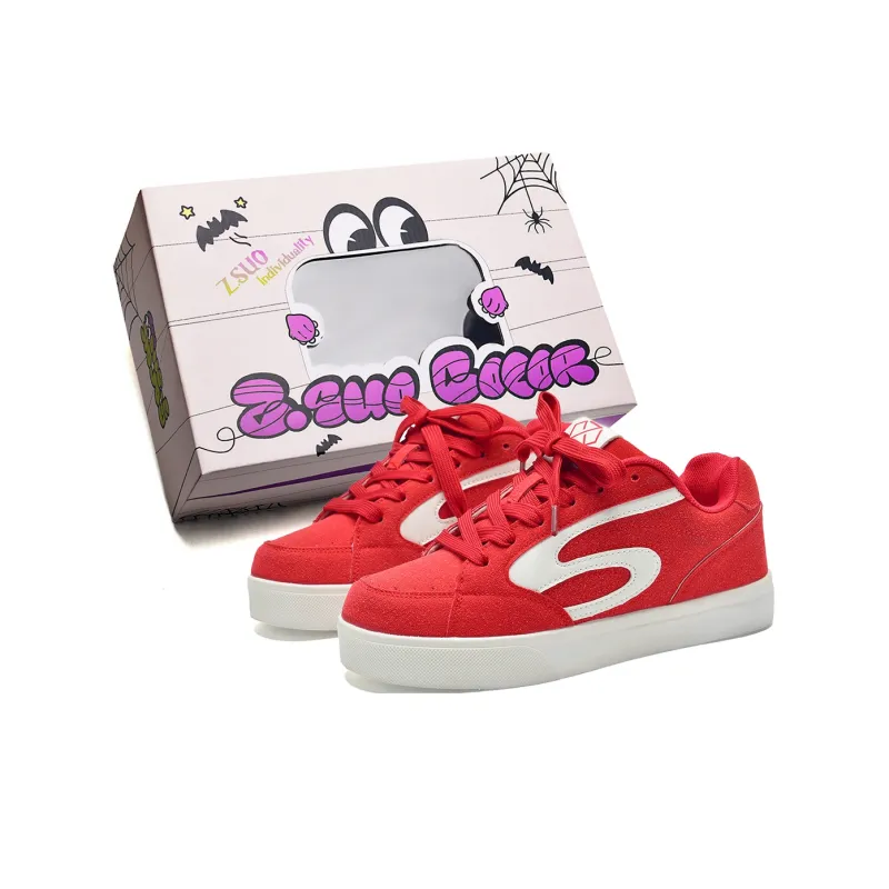 Z.SUO Coverage Slip Resistant And Abrasion Resistant Low Top Skateboard Shoes Unisex-5