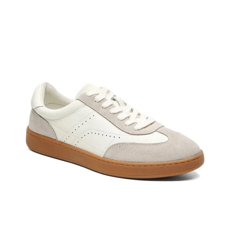 XIAOTOULANG Lightweight And Breathable Low Top Skateboard Shoes Men's Ecru-3