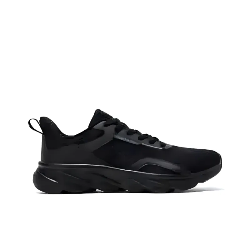 361° Breathable Lightweight Rebound Low Top Sprint Running Shoes Men's Black Gray-1