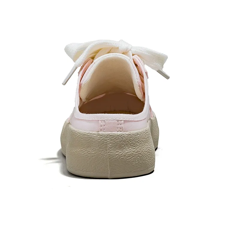 Warrior Low Top Canvas Shoes Women's Pink/Beige-4