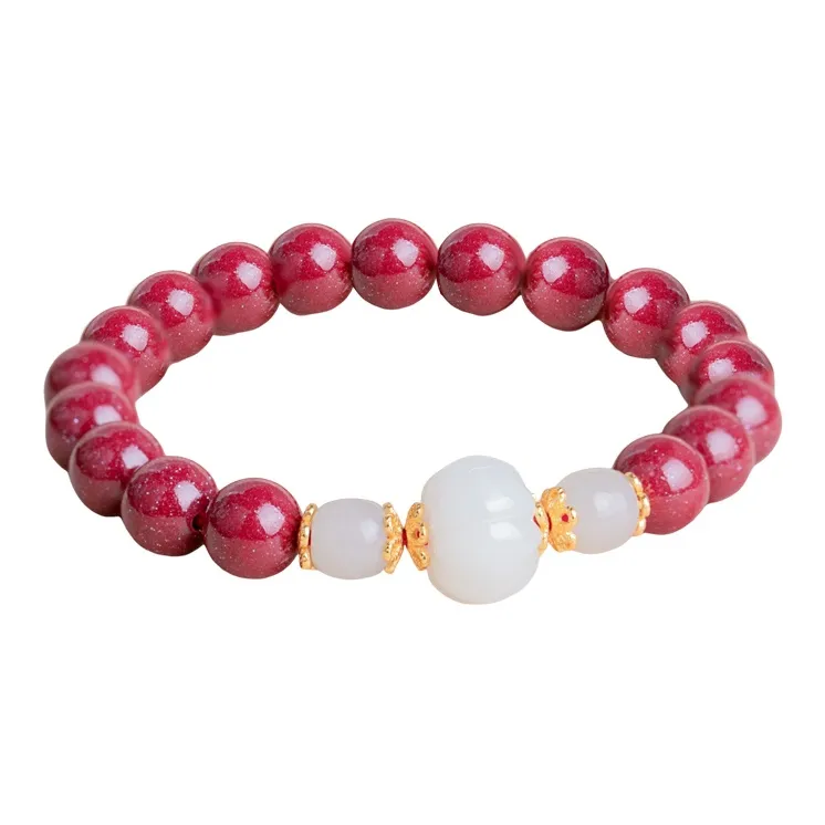CHIC ZONE Hetian Jade Bracelets Pale Greenish White Jade Women's-0