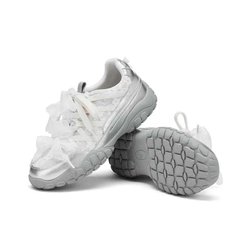 Hotwind Jogging Shoes Height Increasing Low Top Casual Shoes Women's Beige Silver-4