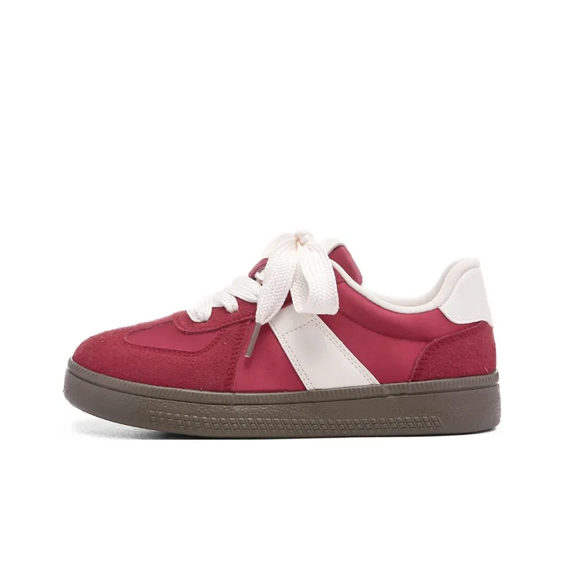 The New Age Family Low Top Skateboard Shoes Women's Red-0