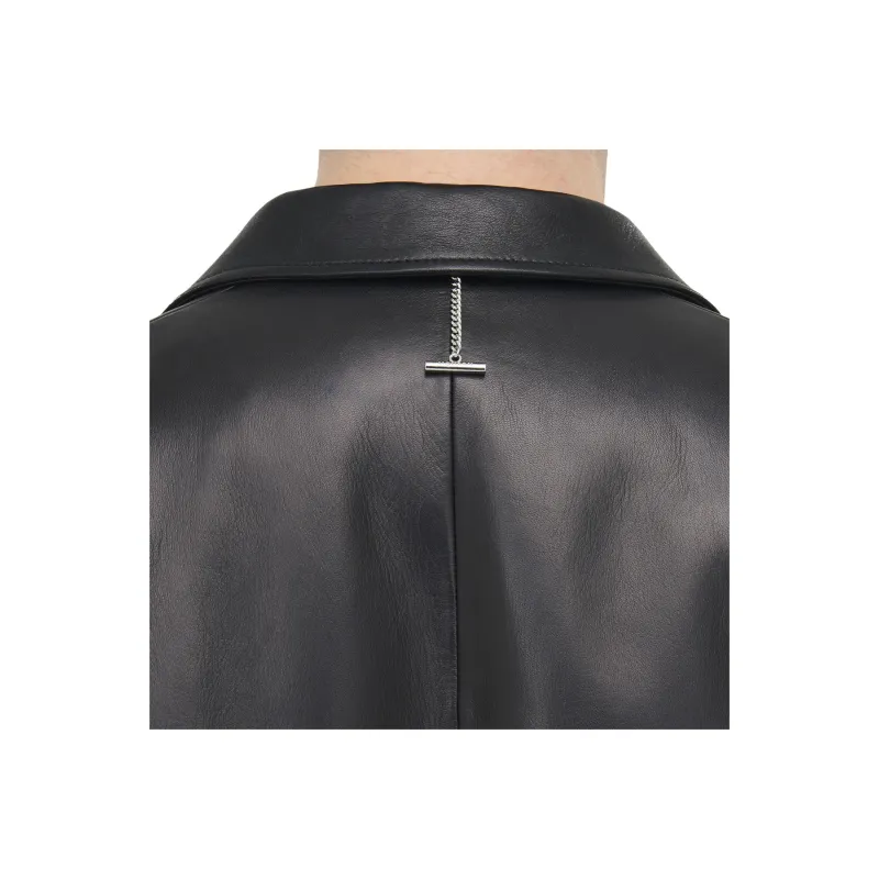 Alexander McQueen Leather Jacket Men's Black-5