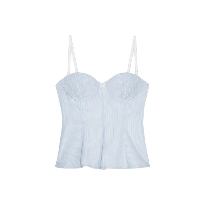 ZARA Camisoles Women's Blue/White-0
