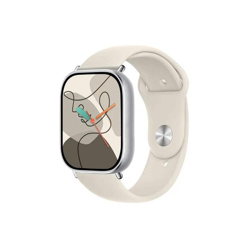 APEPALOG Xiaomi Red Beige Compatibility Watch Band Silicone Material-6