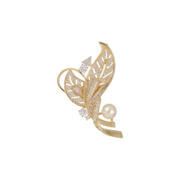 VIOLET Synthetic Cubic Zirconia Brooches Women's