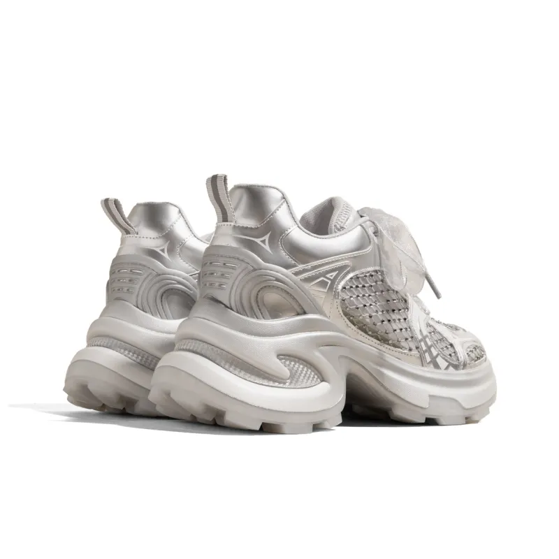 KODI Anti Slip And Wear Resistant Height Increasing Mid Top Chunky Sneakers Women's-9