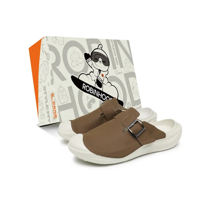 ROBINHOOD Cut Out Odor Resistant Abrasion Resistant Slip Resistant Antibacterial Closed Toe Slippers Men's Box Included-11