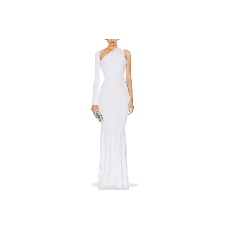 Alex Perry Long Sleeved Dress Women's White-0