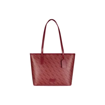 Vigno Synthetic Leather One Shoulder Underarm Tote Bag Women's Red