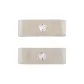 1 Pair Beige (Double-Layer Flower Be) 000354