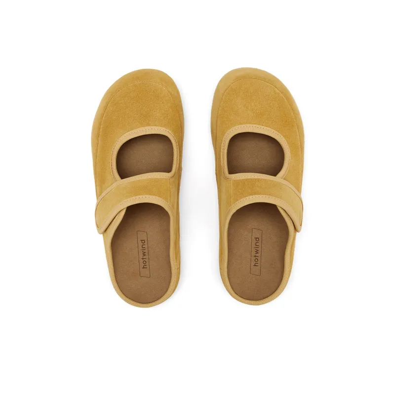 Hotwind Biscuit Boken Collection Rubber Sole Quiet Closed Toe Slippers Women's-13
