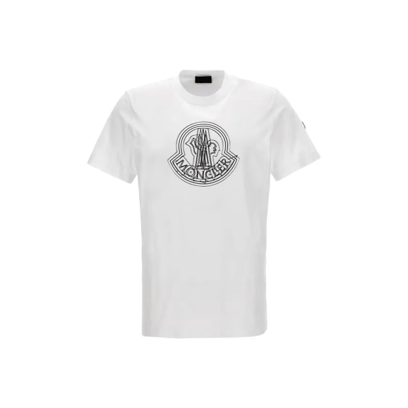 Moncler Logo Printed Crewneck T Shirt-1