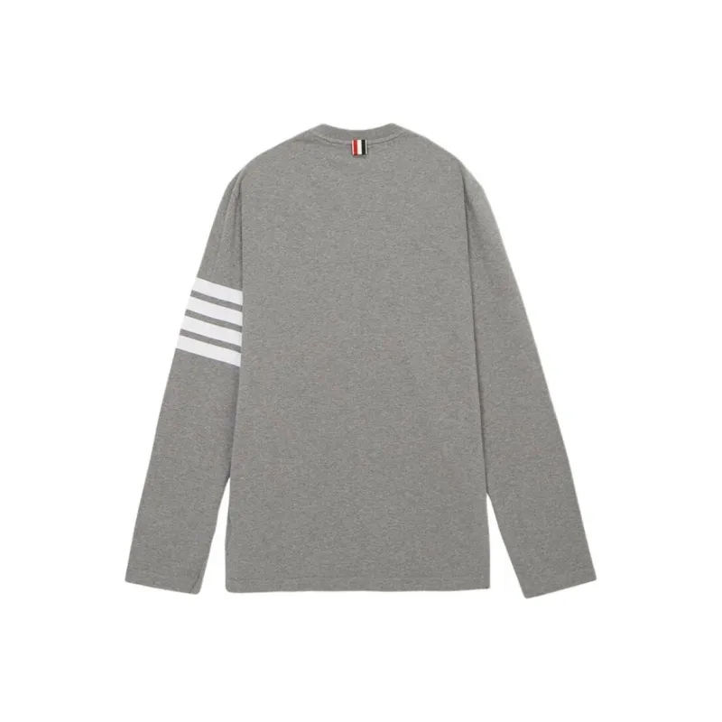 THOM BROWNE 4 Bar Long Sleeved T Shirt-1